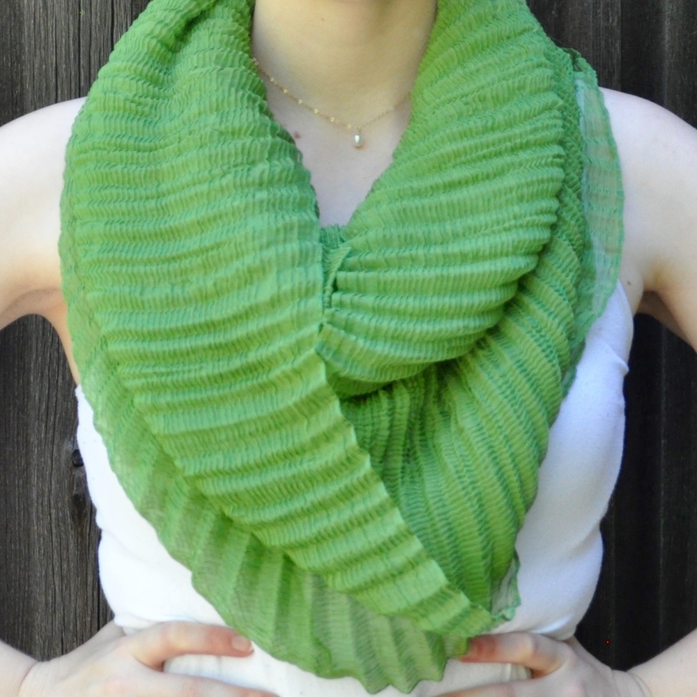 Green Infinity Scarf